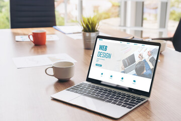 Website design software provide modish template for online retail business and e-commerce