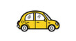 © Budi Studio - Adorable yellow compact car illustration ready for your automotive themed project today
