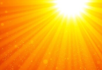 Wall Mural - Abstract background of yellow sun rays and scattered dots, creating a vibrant and energetic feel,  diffuse,  cosmic