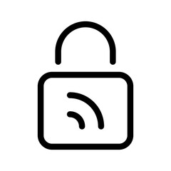 Smart Lock Icon Vector Symbol Design Illustration