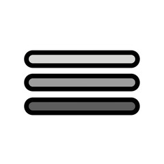 Menu icon displays interface elements navigation simple design