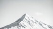 © Supaimen - Monochrome mountain peak with snow against a clear sky background