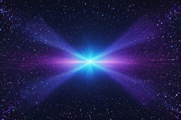 Wall Mural - Stellar Big Bang Expansion. Generative AI.