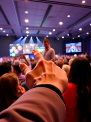 hand pointing at viewer
