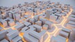 © Billing  - Smart city model with glowing streets futuristic urban design