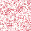 © uttam - Abstract red beautiful seamless floral pattern