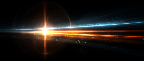 Wall Mural - Glowing Energy Ring with Radiant Light Burst