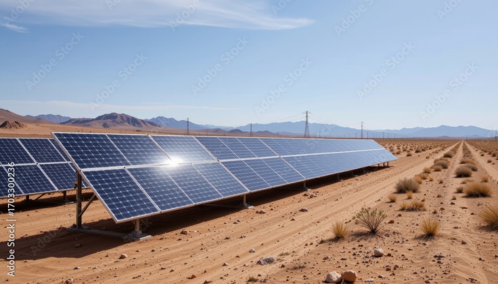 Solar Farm Installation Methods Solar farm installation in desert landscape renewable energy project ...