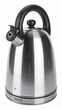 © Pure Imagination - Steel Kettle with Black Handle and Spout on White Background for Kitchen Use