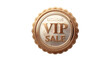 © NorStock - Elegant vip sale badge with gold trim and black background