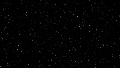 Wall Mural - Dramatic Black Night Sky Filled with White Stars in Deep Space