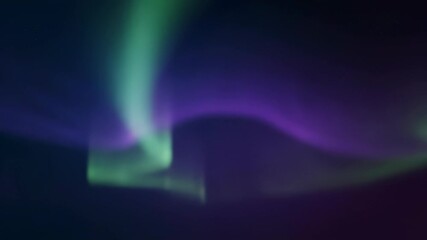 Wall Mural - Aurora Borealis Inspired Green and Purple Light Waves Dancing, Seamlessly Looping Abstract Sky lights, calm, vibrant