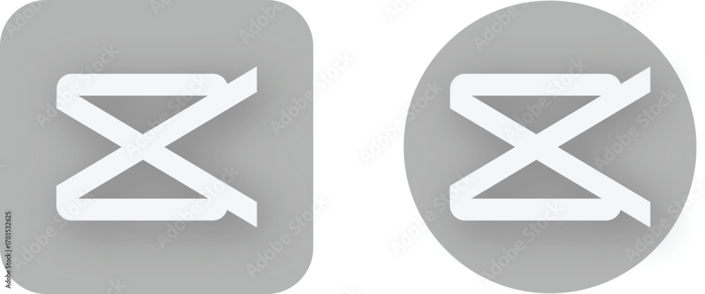 CapCut logo icon vector illustration. popular video editing application ...