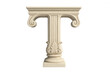 © PNG Kingdom  - Classic stone letter t with ornate details, isolated on a transparent background, perfect for elegant typography or historical designs