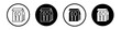 © Chris - Take away icon collection in black and white filled and outlined style for web.