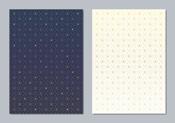 Wall Mural - abstract covers and brochures with geometric backgrounds of polygon shape patterns