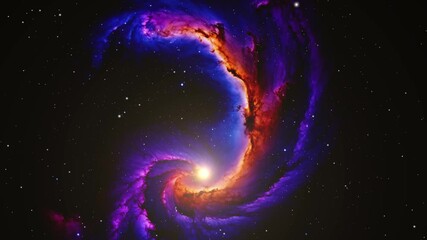 Wall Mural - Colorful Nebula Clouds in Deep Dark Space