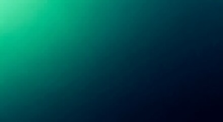 Canvas Print - Deep Teal and Black Gradient Background with Subtle Light Glow abstract dark