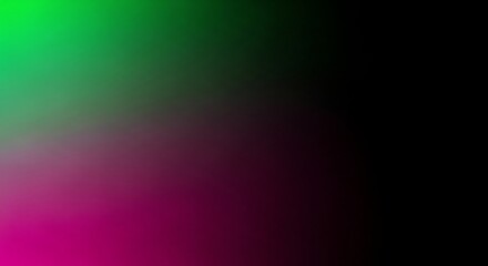 Canvas Print - gradient of green to magenta with black fade abstract background color