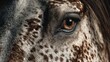 © Michael - Captivating close-up of a horse's eye showcasing intricate patterns and textures during a sunny afternoon