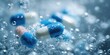 © Raslin - Medicine capsules suspended in water