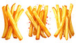 © Marc - Golden french fries, overlapping in X-shape