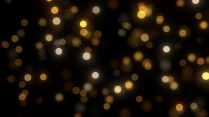 Wall Mural - golden luxury bokeh background lights effect animation