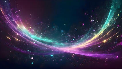 Purple and blue abstract wallpaper design with stars and sparkles creating dreamy celestial artistic texture for modern decorative backgrounds