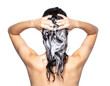 © TransPicHub - A person washes their hair, applying shampoo, with hands positioned on the scalp, showcasing the lather and texture of the wet hair.