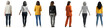 © Image Creative Stock - Back view of diverse women, isolated on white or transparent background