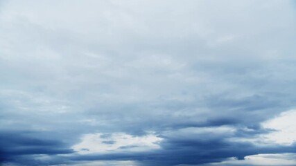Wall Mural - Time lapse of cloudy sky at overcast