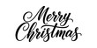 © Vasyl Yurlov - Merry Christmas hand lettering calligraphy isolated on white background. Vector holiday illustration element. Merry Christmas script calligraphy