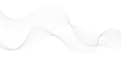 Wall Mural - wave lines smooth flowing dynamic isolated on white background. technology, digital, communication, 