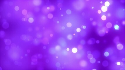 Wall Mural - pink purple bokeh particles background animation light