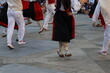 Basque folk dance performance in a festival