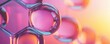 © NDmCX-Nic - A vibrant close-up of colorful molecular structures, showcasing bubbles in shades of purple and pink against a soft, gradient background.