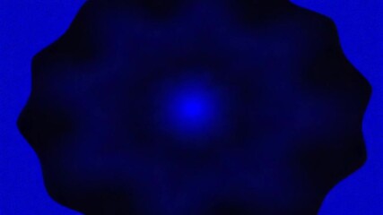 Abstract blue geometric shape