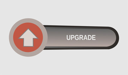 Upgrade Button Icon – Modern Digital Interface Symbol
