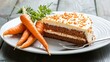 © afridwi - Carrot cake slice with fresh carrots