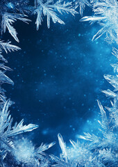 Wall Mural - Frost background with Copy Space