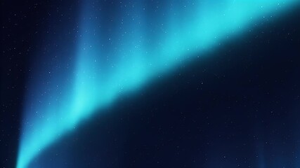 Wall Mural - Abstract Background Aurora Borealis Stars Turquoise Motion Graphic