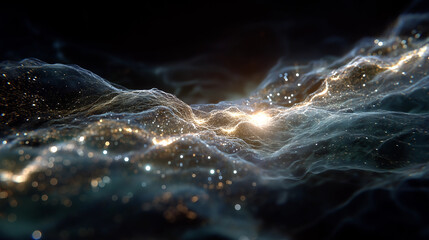 Wall Mural - Nebula Dreamscape: Journey into the depths of an ethereal nebula, where cosmic dust dances and celestial lights shimmer, offering a glimpse into the universe's majestic beauty. 