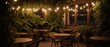 © innovative - warmly lit cafe interior featuring wooden tables and a comfortable atmosphere for relaxation | lifestyle, hospitality, relaxing, comfort, ambience theme