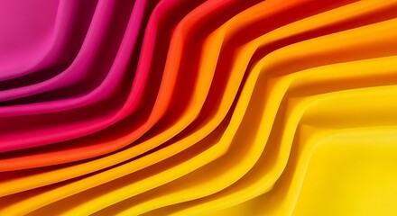 Abstract wave pattern in red yellow with depth