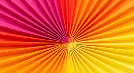 Bright abstract radial pattern in red and yellow