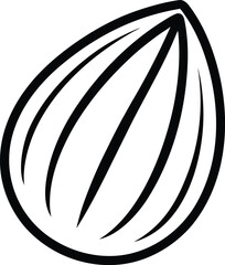 vector illustration of a black and white circle icon