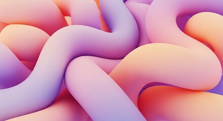 Abstract Colorful Organic Shapes.