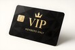 © ranga - Exclusive Black and Gold VIP Membership Card Mockup