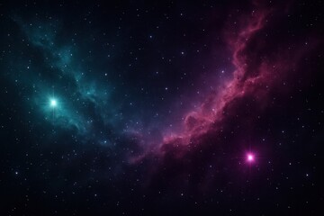 Wall Mural - Interstellar voyage across luminous nebulae and starfields with shimmering cosmic dust trails cinematic space exploration for inspiring wallpapers