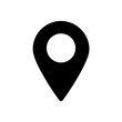 © Amin - Black location marker icon on transparent background silhouette